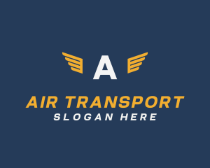 Courier Flight Aviation logo design