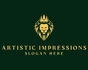 Royal Lion Crown logo design