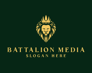 Royal Lion Crown logo design