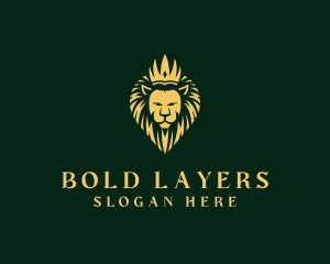 Royal Lion Crown logo design