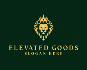 Royal Lion Crown logo design