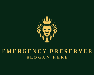 Royal Lion Crown logo design