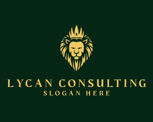 Royal Lion Crown logo design