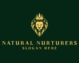 Royal Lion Crown logo design