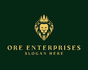 Royal Lion Crown logo design