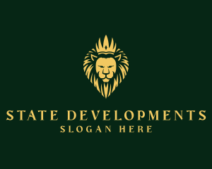 Royal Lion Crown logo design