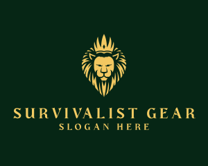 Royal Lion Crown logo design