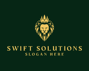 Royal Lion Crown logo design