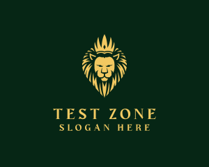 Royal Lion Crown logo design