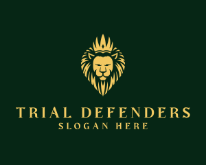 Royal Lion Crown logo design