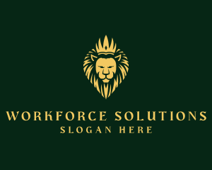 Royal Lion Crown logo design