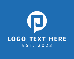 Message - Messaging Tech App logo design