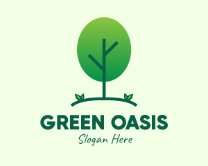 Green Eco Tree logo design