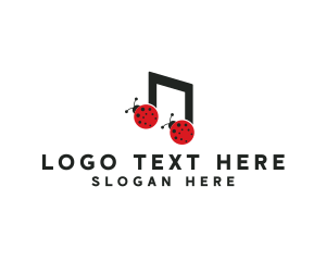 Music Lady Bug Beatle logo