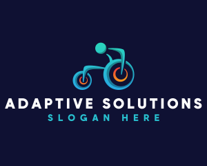 Disability Wheelchair Paralympics logo design