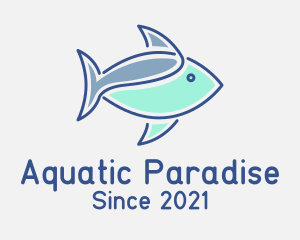 Shark Fish Aquatic logo design