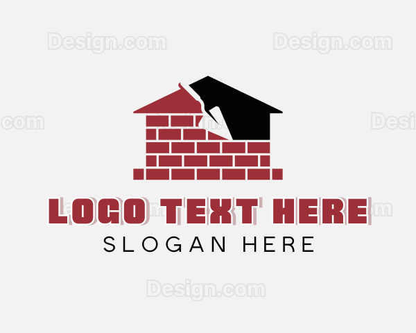 Brick Plastering Trowel Logo