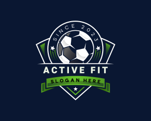 Athlete Soccer Football logo