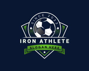 Athlete Soccer Football logo design