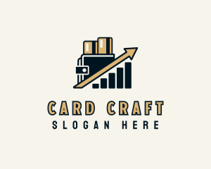 Card Wallet Arrow logo design