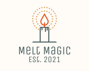 Melting Candle Light  logo design