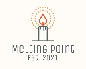 Melting Candle Light  logo design