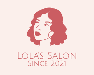 Curly Hair Salon logo design