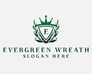 Elegant Crown Shield logo design