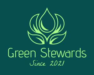 Green Natural Oil logo design