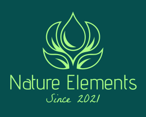 Green Natural Oil logo design