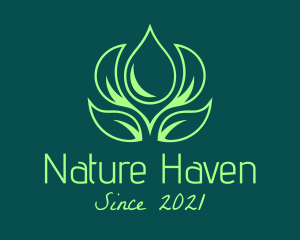 Green Natural Oil logo design