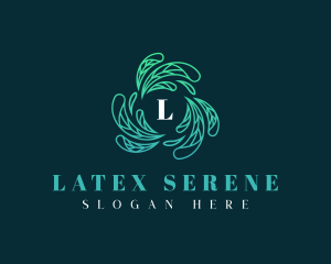 Elegant Wellness Leaves logo design