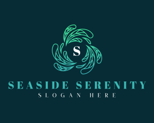 Elegant Wellness Leaves logo design