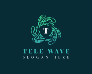 Elegant Wellness Leaves logo design