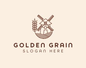 Agriculture Wheat Grains  logo design