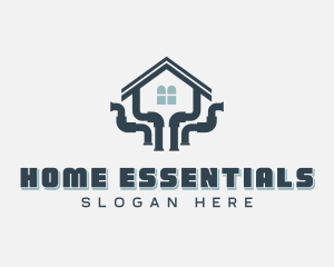 Home Plumbing Pipefitter logo design