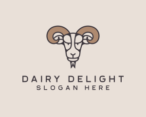 Goat Dairy Farm logo design