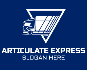 Express Shipping Truck logo design