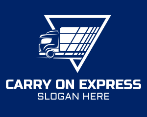 Express Shipping Truck logo design