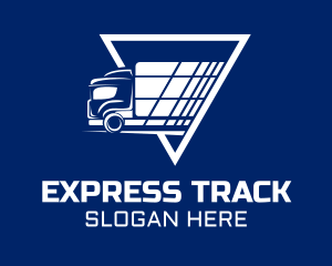 Express Shipping Truck logo design