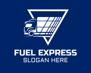 Express Shipping Truck logo design