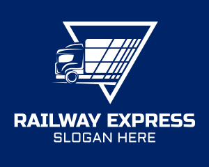 Express Shipping Truck logo design