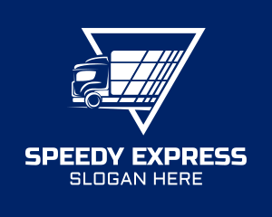 Express Shipping Truck logo