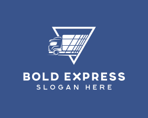 Express Shipping Truck logo design