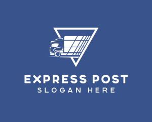 Express Shipping Truck logo design