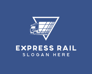 Express Shipping Truck logo design