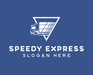 Express Shipping Truck logo design