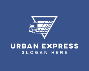 Express Shipping Truck logo design