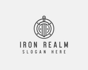 Iron Shield & Sword logo