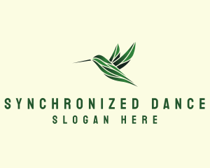 Elegant Flying Hummingbird logo